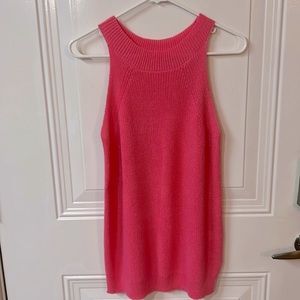 Bright Pink Sweater Tank. size M. Good Condition Worn Once